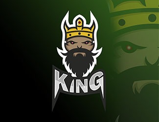 Projekt graficzny logo dla firmy online King (twoja nazwa)
